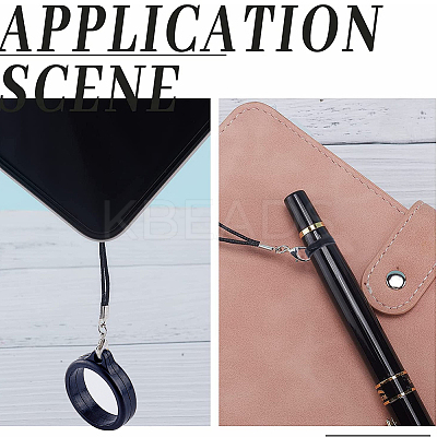 36Pcs Silicone Rings with 6Pcs Polyester Necklace Lanyard Anti-Loss Pendant Holder DIY-GF0008-08A-1