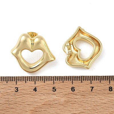 Brass Stud Earrings for Women KK-CBAD851-09G-1