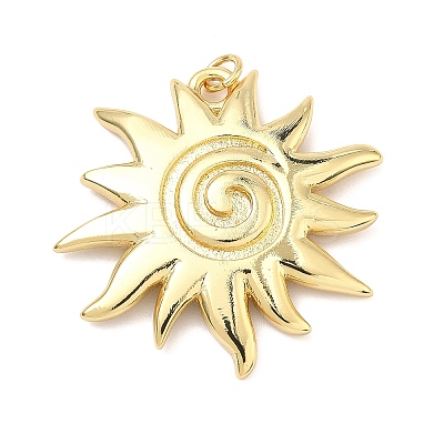 Brass Pendants KK-P345-19G-1