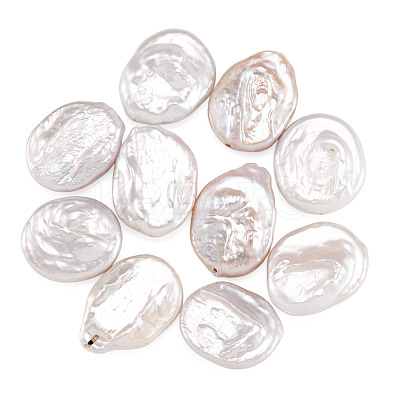 10Pcs Natural Nucleated Baroque Keshi Pearl Beads PEAR-TA0001-41-1