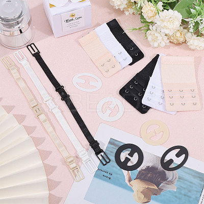 3Pcs Nylon Non-slip Bra Straps FIND-BC0005-67-1