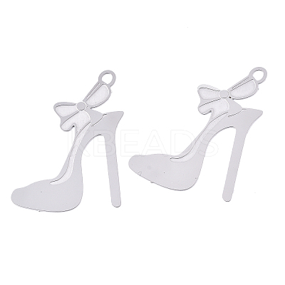 Tarnish Resistant 304 Stainless Steel Stilettos Filigree Pendants LS-STAS-R102-03P-1