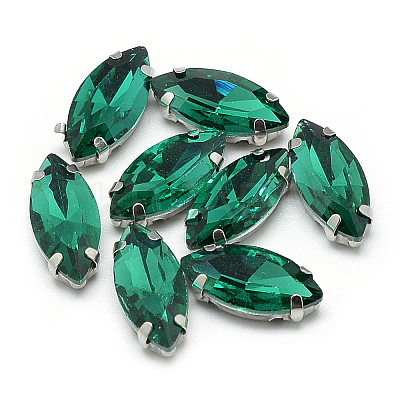 Sew on Rhinestone RGLA-T034-7x15mm-16-1