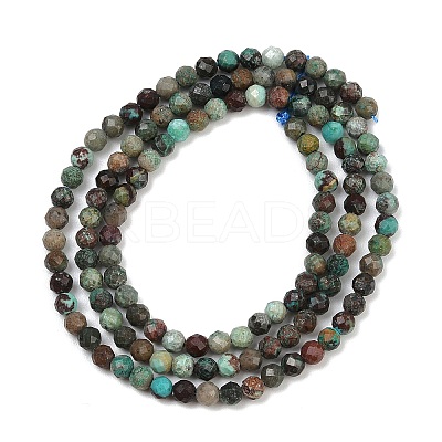 Natural Chrysocolla Beads Strands G-G204-A03-3.5mm-1