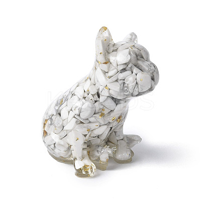 Resin Dog Display Decoration LS-DJEW-P021-C01-1
