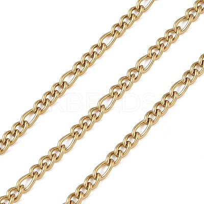 304 Stainless Steel Figaro Chains CHS-G050-04G-1