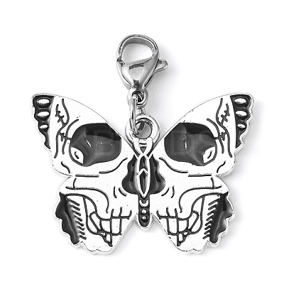 Alloy Enamel Pendant Decorations HJEW-JM01148-1