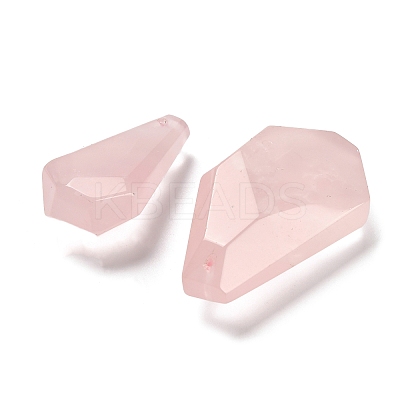 Natural Rose Quartz Pendants G-Z073-01-1