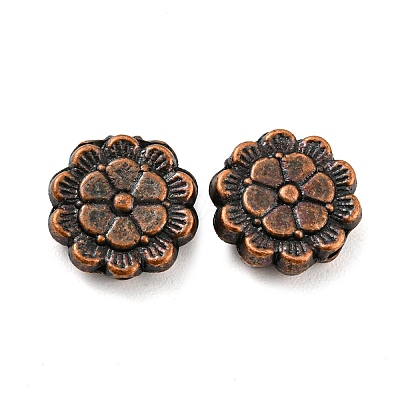 Tibetan Style Alloy Beads PALLOY-F307-06R-1