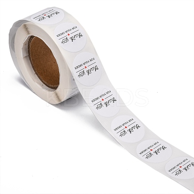 1 Inch Thank You Adhesive Label Stickers DIY-J002-C03-1