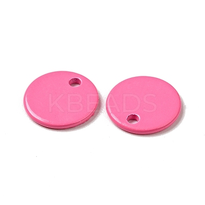 Spray Painted 201 Stainless Steel Charms STAS-G304-21D-1