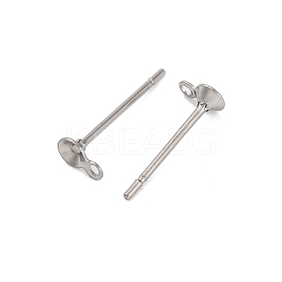 Anti-Tarnish 304 Stainless Steel Stud Earring Findings STAS-S151-01P-D-1