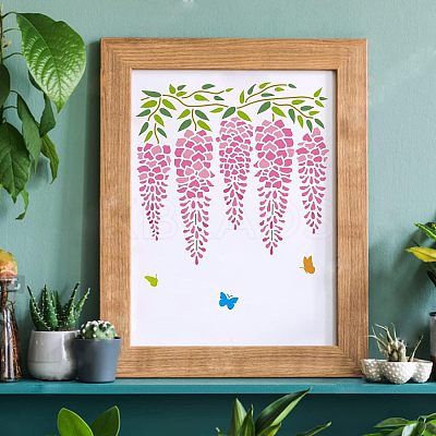 Plastic Reusable Drawing Painting Stencils Templates DIY-WH0172-481-1