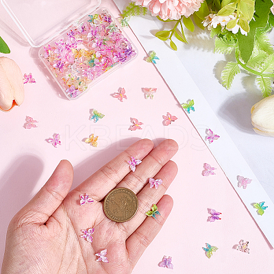 100Pcs Luminous Resin Decoden Cabochons MRMJ-SP0001-30-1