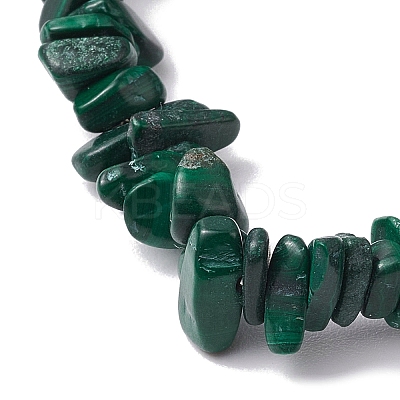 Natural Malachite Stretch Bracelets BJEW-JB11147-08-1