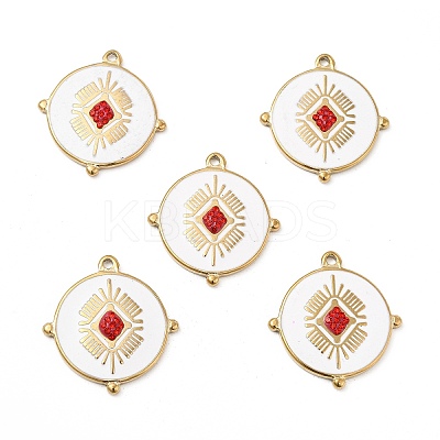 PVD Vacuum Plating 201 Stainless Steel Enamel Pendants STAS-J401-VC981-1