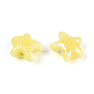 Handmade Porcelain Beads PORC-Q002-03D-01-1