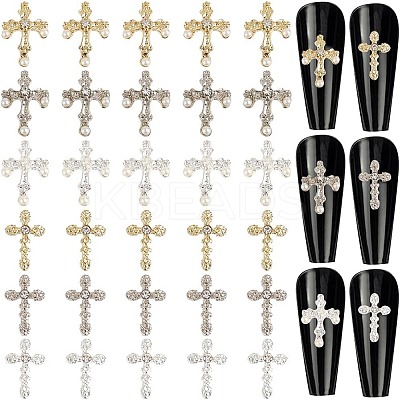 Alloy Rhinestone Cabochons MRMJ-CP0001-29A-1