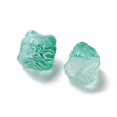 Baking Paint Transparent Glass Beads GLAA-C035-01M-1