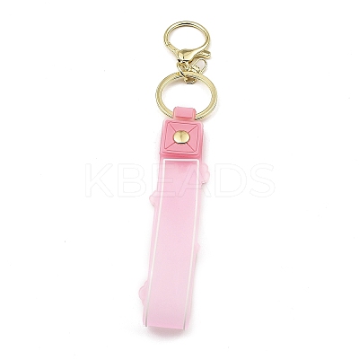 Flower PVC Rope Keychains KEYC-B015-01LG-02-1