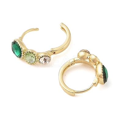 Brass Oval Hoop Earrings for Women EJEW-F346-04G-1