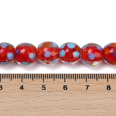 Handmade Lamword Beads Strands LAMP-P069-01A-04-1