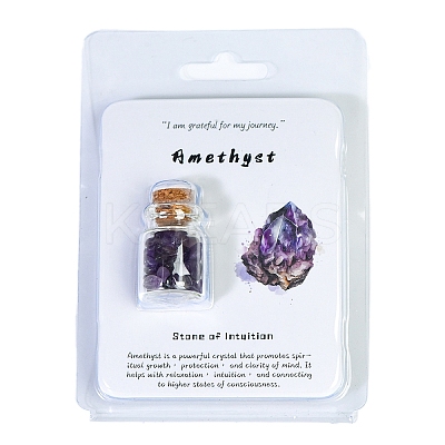 Natural Amethyst Wishing Bottle Display Decorations PW-WGEF7B7-31-1