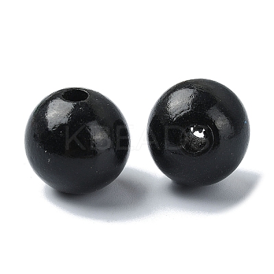 Wood Large Hole European Beads WOOD-D027-01B-1