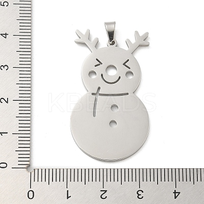 Christmas Theme 304 Stainless Steel Pendants STAS-Q005-01P-02-1