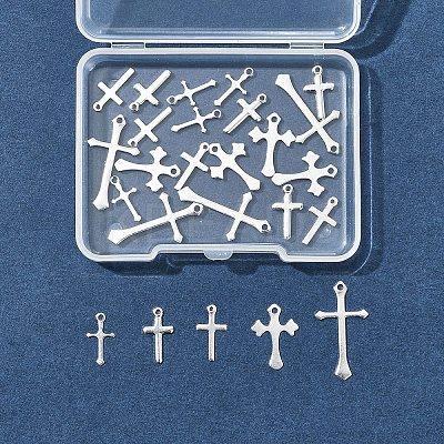 25Pcs 5 Styles Brass Pendants KK-FS0001-51S-1