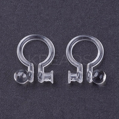 Eco-Friendly Plastic Clip-on Earring Findings KY-P005-02-1