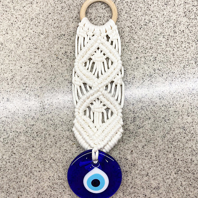 Cotton Cord Macrame Woven Wall Hanging LS-EVIL-PW0002-19-1