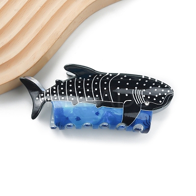 Whale PVC Large Claw Hair Clips PW-WGD61FE-03-1