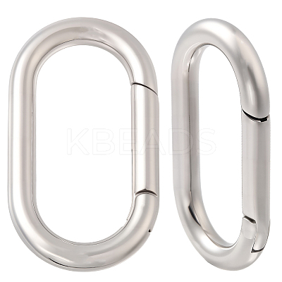 2Pcs Stainless Steel Spring Gate Clasps FIND-BBC0004-49-1