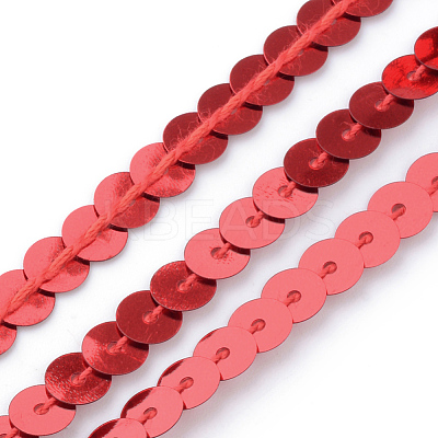 Eco-Friendly Plastic Paillette Beads PVC-Q092-6mm-3-1