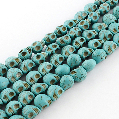 Gemstone Beads Strands TURQ-S105-10x10mm-07-1