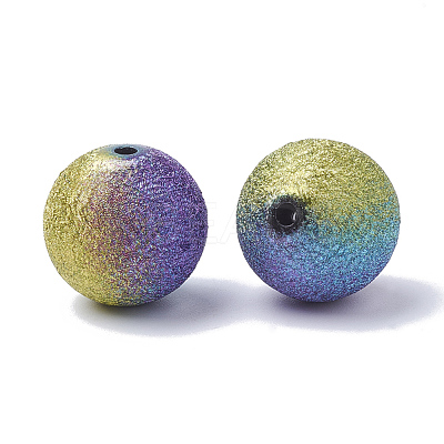 Spray Painted Acrylic Beads X-ACRP-R146-01-1