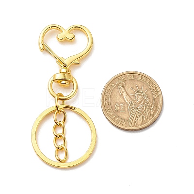 Alloy Swivel Keychain Clasps KEYC-JKC00329-01-1