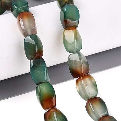 Natural Peacock Agate Beads Strands G-N362-19A-01-1