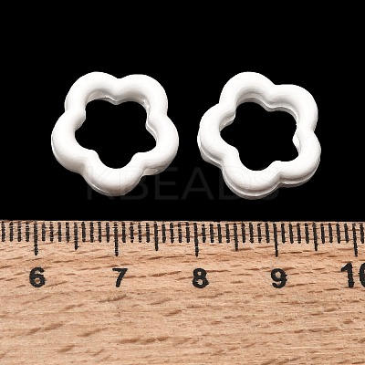 Flower Hollow Glazed Porcelain Bead Frame PORC-A034-09B-1
