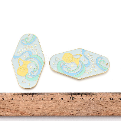 Rack Plating Alloy and Enamel Big Pendants ENAM-T021-29K-1