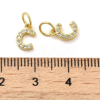 Brass Micro Pave Cubic Zirconia Pendants KK-M273-02G-C-1