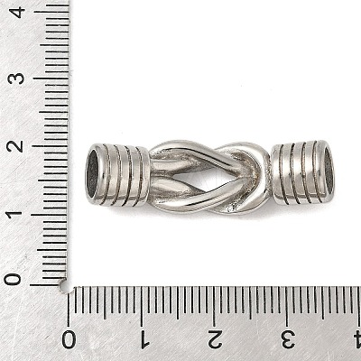 304 Stainless Steel Knot Connector Charms STAS-Z147-10P-1
