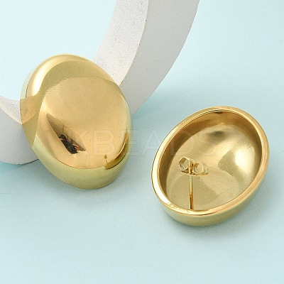 Ion Plating(IP) 304 Stainless Steel Stud Earrings for Women EJEW-M089-08G-1