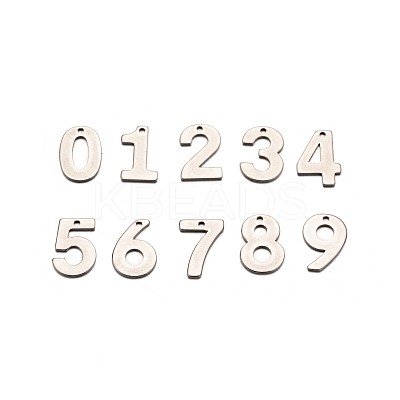 Tarnish Resistant Mixed Number 201 Stainless Steel Charms X-STAS-N082-05-1