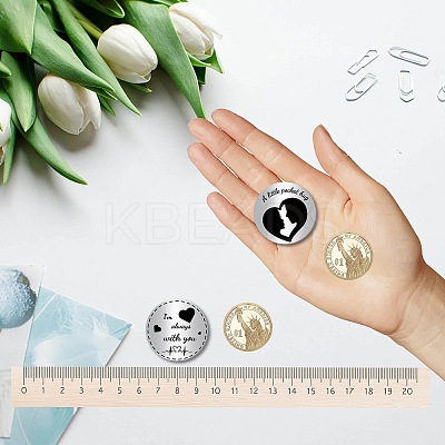 1Pc 304 Stainless Steel Commemorative Coins AJEW-CN0001-43P-1