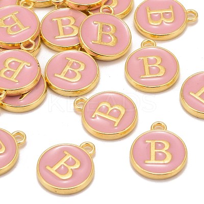 Golden Plated Alloy Enamel Charms ENAM-S118-07B-1