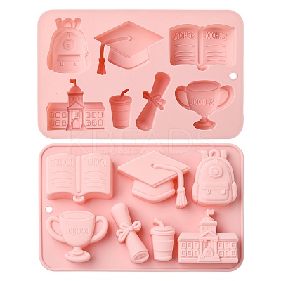 2Pcs College Theme Silicone Molds ST-CJ0043-009-1