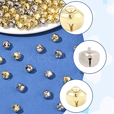 200Pcs 2 Colors Iron Bell Charms IFIN-FS0001-53-1