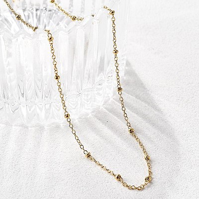 304 Stainless Steel Satellite Chain Necklaces NJEW-L173-012-G-1